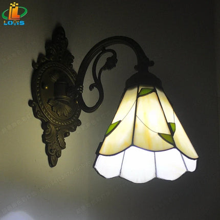 Applique murale décorative sirène en miroir émaillé style Tiffany — LZ4X9P2