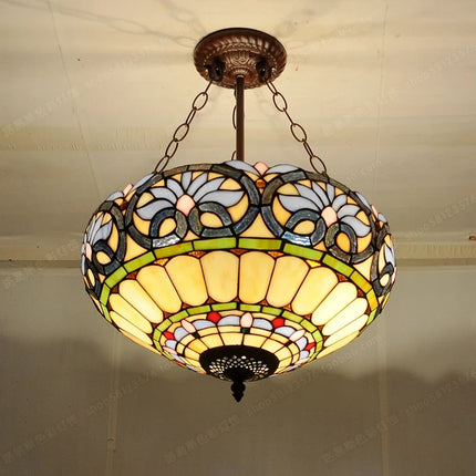 Lustre style Tiffany antique pour éclairage intérieur et extérieur — LZ4G7M9