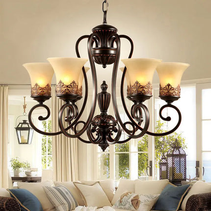 Lustre 6 bras style européen pour décoration élégante — LZ4X9P2Q