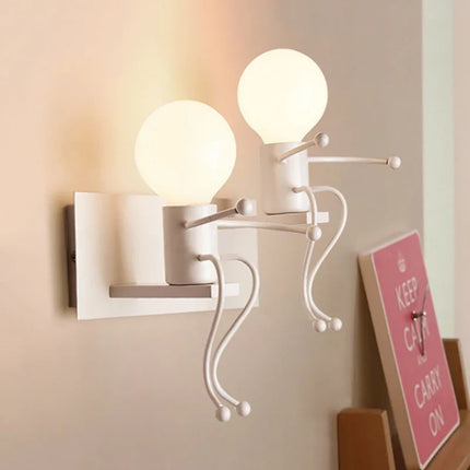 Applique murale LED en fer avec motif poupée nordique pour enfants — LZ4X9T2