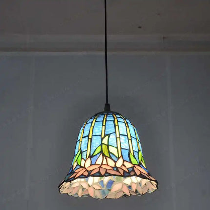Lustre suspension style antique européen nénuphar Tiffany pour bar et restaurant — LZ4X9P2