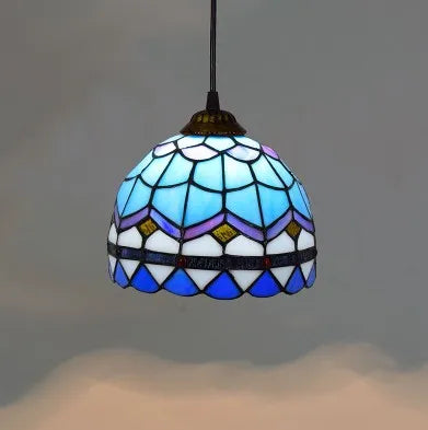 Suspension colorée au style méditerranéen d’inspiration marocaine — LZ4F7Q2