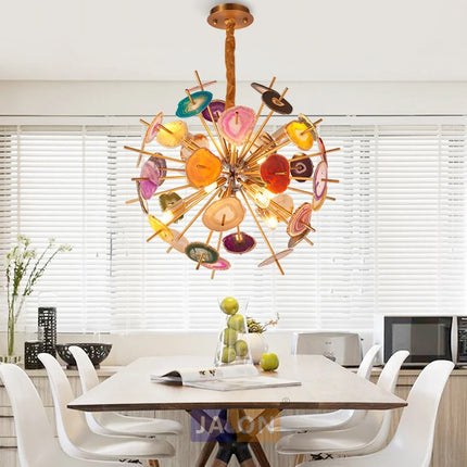 Suspension design en agate de fer pour intérieur raffiné — LZ4X9P2