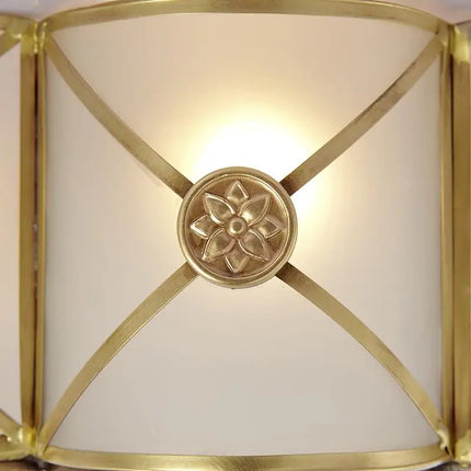 Plafonnier rond en cuivre pour intérieur élégant — LZ4X9T2