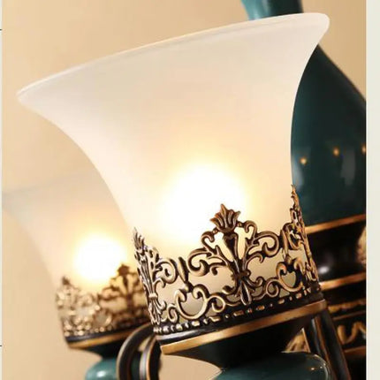 Lustre LED en céramique au style rétro moderne et luxueux — LZ4T9X2