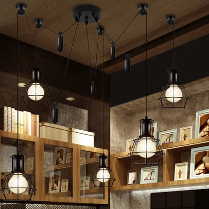 Lustre suspension réglable style vintage rétro nordique moderne — LZ4P9XQ