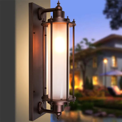 Applique murale extérieure en aluminium rouille étanche pour jardin et balcon — LZ4X9T2