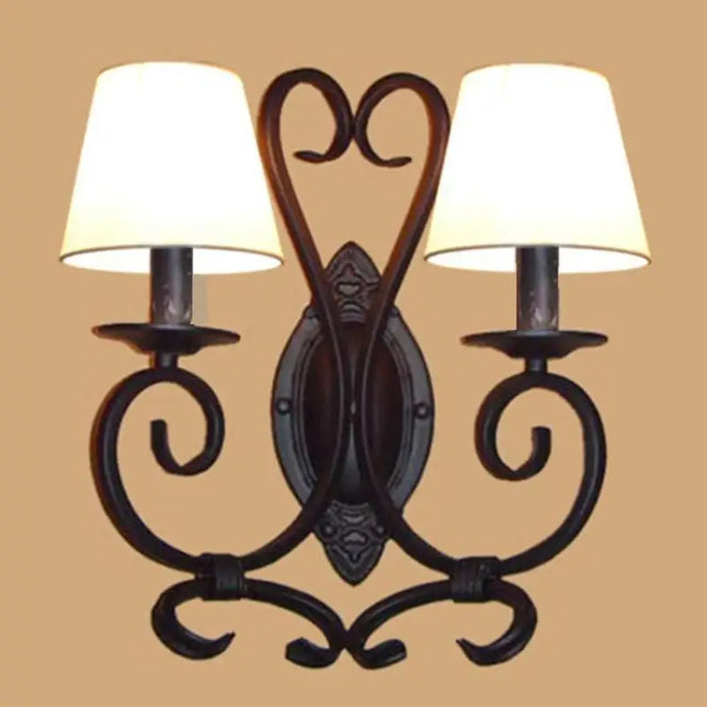 Applique murale décorative en métal avec miroir style antique — LZ4X9P2