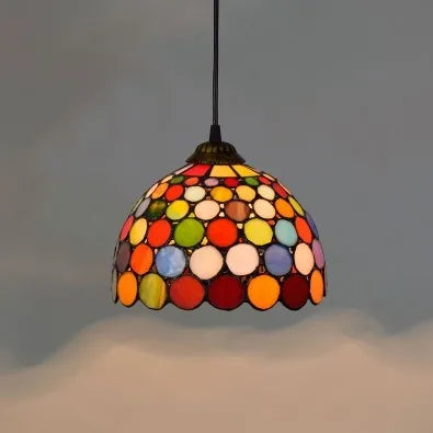 Suspension colorée au style méditerranéen d’inspiration marocaine — LZ4F7Q2