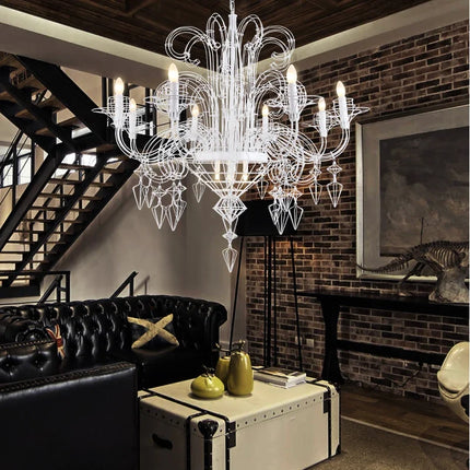 Suspension lumineuse design baroque post-moderne en alliage — LZ4X9P2Q