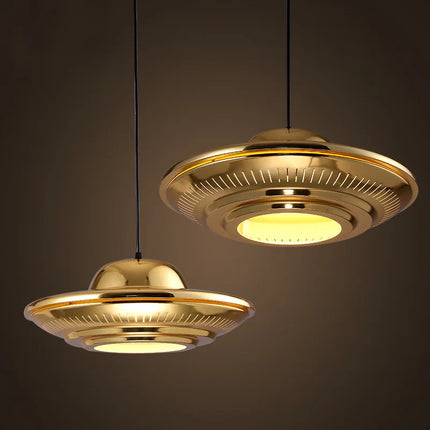 Suspension UFO moderne en métal plaqué décoratif — LZ4X9T