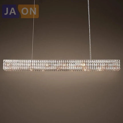 Suspension rétro en cristal avec éclairage LED élégant — LZ4X9T