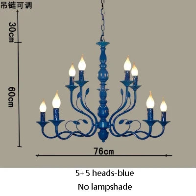 Lustre suspension vintage en fer noir style industriel — LZ4P9X