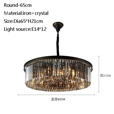 Lustre moderne en cristal pour éclairage élégant et raffiné — LZ4X9B