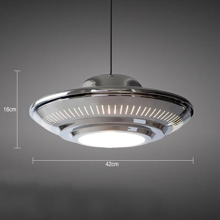 Suspension UFO moderne en métal plaqué décoratif — LZ4X9T
