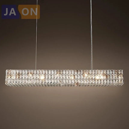 Suspension rétro en cristal avec éclairage LED élégant — LZ4X9T
