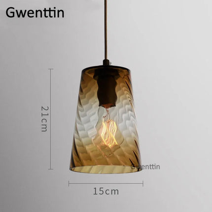 Suspension moderne en verre teinté pour intérieur — LZ4X9T