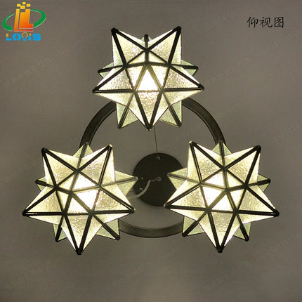 Lustre suspension créatif en forme de pentacle pour bar et intérieur — LZ4X9T