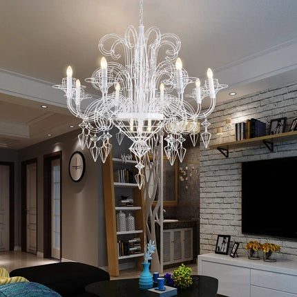 Suspension lumineuse design baroque post-moderne en alliage — LZ4X9P2Q
