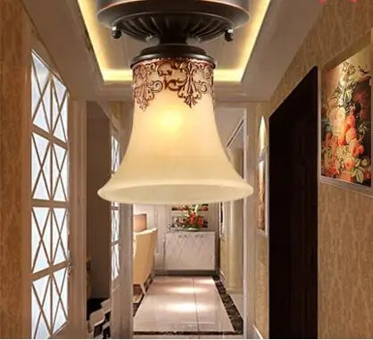 Plafonnier vintage en verre LED pour salon — LZ4X9P2