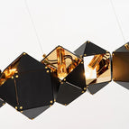 Or noir dans / 3 lampes Diam. 46 cm 15 W / Lumière chaude