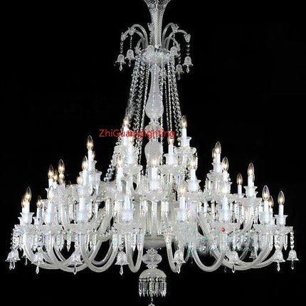 Lustre en cristal noir pour éclairage élégant et luxueux — LZ4X9QJ2