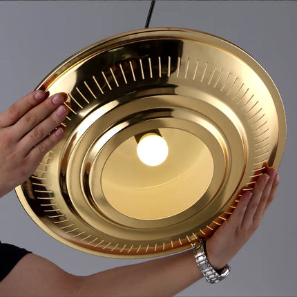 Suspension UFO moderne en métal plaqué décoratif — LZ4X9T