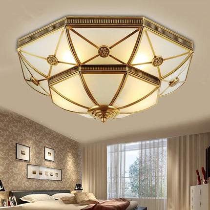 Plafonnier en cuivre au design moderne et élégant — LZ4X9P