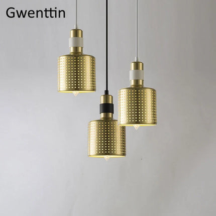 suspension moderne en laiton pour décoration intérieure style industriel
