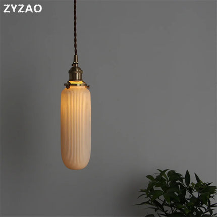 Suspension en céramique style industriel rétro pour espaces variés — LZ4X9T