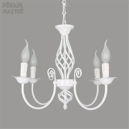 Lustre suspension LED à bougies style européen moderne — LZ4P9X