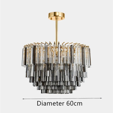 Lustre en verre cristal au design post-moderne pour intérieur — LZ4X9T