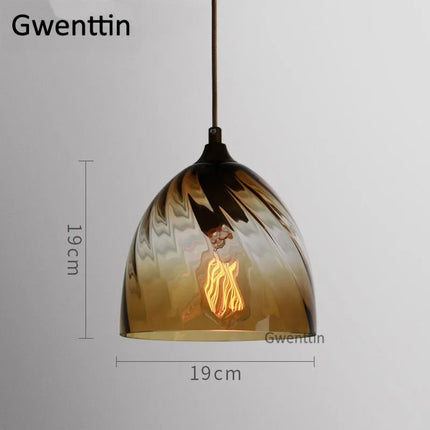 Suspension moderne en verre teinté pour intérieur — LZ4X9T