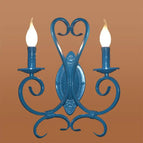 Lampe noire à 8 bras