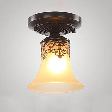 Plafonnier vintage en verre LED pour salon — LZ4X9P2