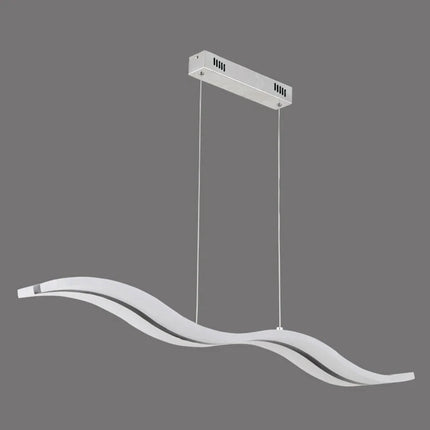 Suspension LED design moderne en acrylique forme vague — LZ4X9T2
