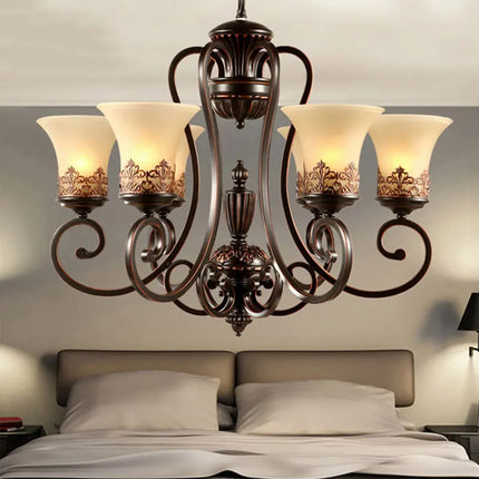 Lustre 6 bras style européen pour décoration élégante — LZ4X9P2Q