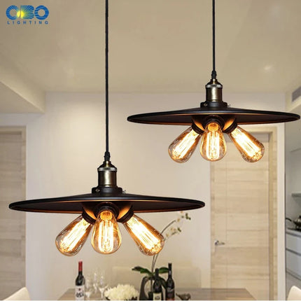 Suspension vintage en fer pour éclairage intérieur bar et boutique — LZ4P7X