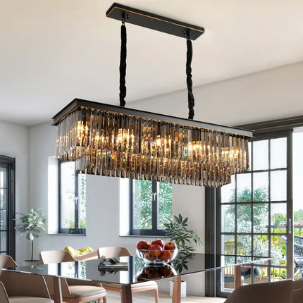 Lustre moderne en cristal pour éclairage élégant et raffiné — LZ4X9B