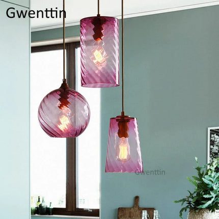 Suspension moderne en verre teinté pour intérieur — LZ4X9T
