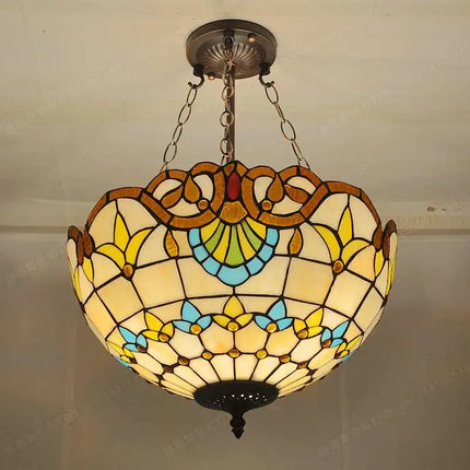 Lustre baroque en verre coloré pour éclairage élégant — LZ4X9P2Q