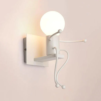 Applique murale LED en fer avec motif poupée nordique pour enfants — LZ4X9T2