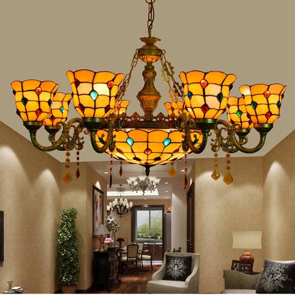 Suspension en verre style Tiffany pour intérieur moderne élégant — LZ4X9B