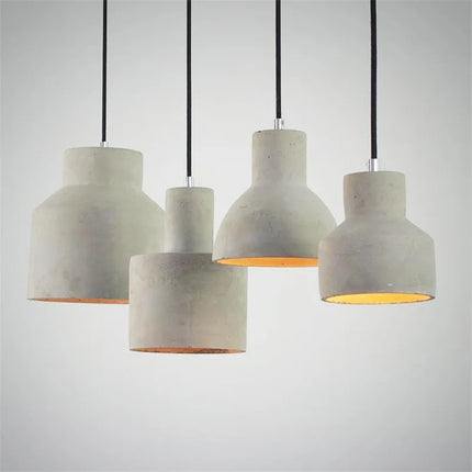Suspension industrielle vintage en ciment pour bar et café — LZ4X9T2
