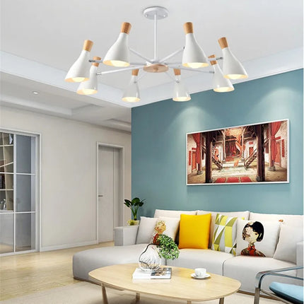 Lustre moderne en bois massif pour chambre d’enfant — LZ4XJ9