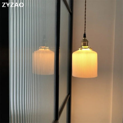 Suspension en céramique style industriel rétro pour espaces variés — LZ4X9T