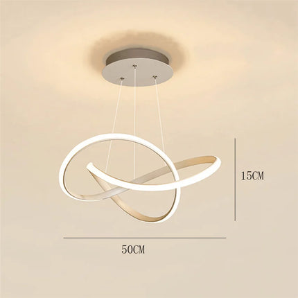 lustre à led moderne pour décoration intérieure élégante