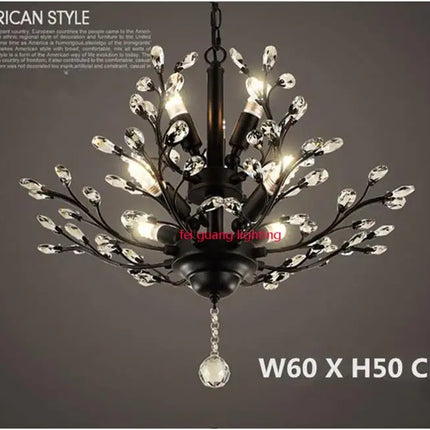 Lustre en cristal rétro pour boutique créative et originale — LZ4X9T