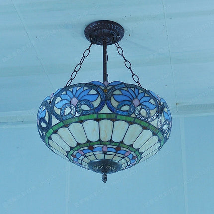 Lustre style Tiffany antique pour éclairage intérieur et extérieur — LZ4G7M9