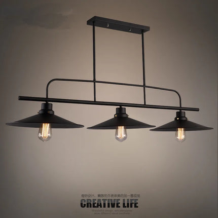 Lustre suspension style industriel en fer pour décoration créative — LZ4X9T2